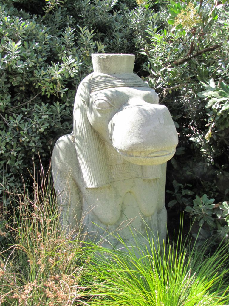 Photo of a hippo statue