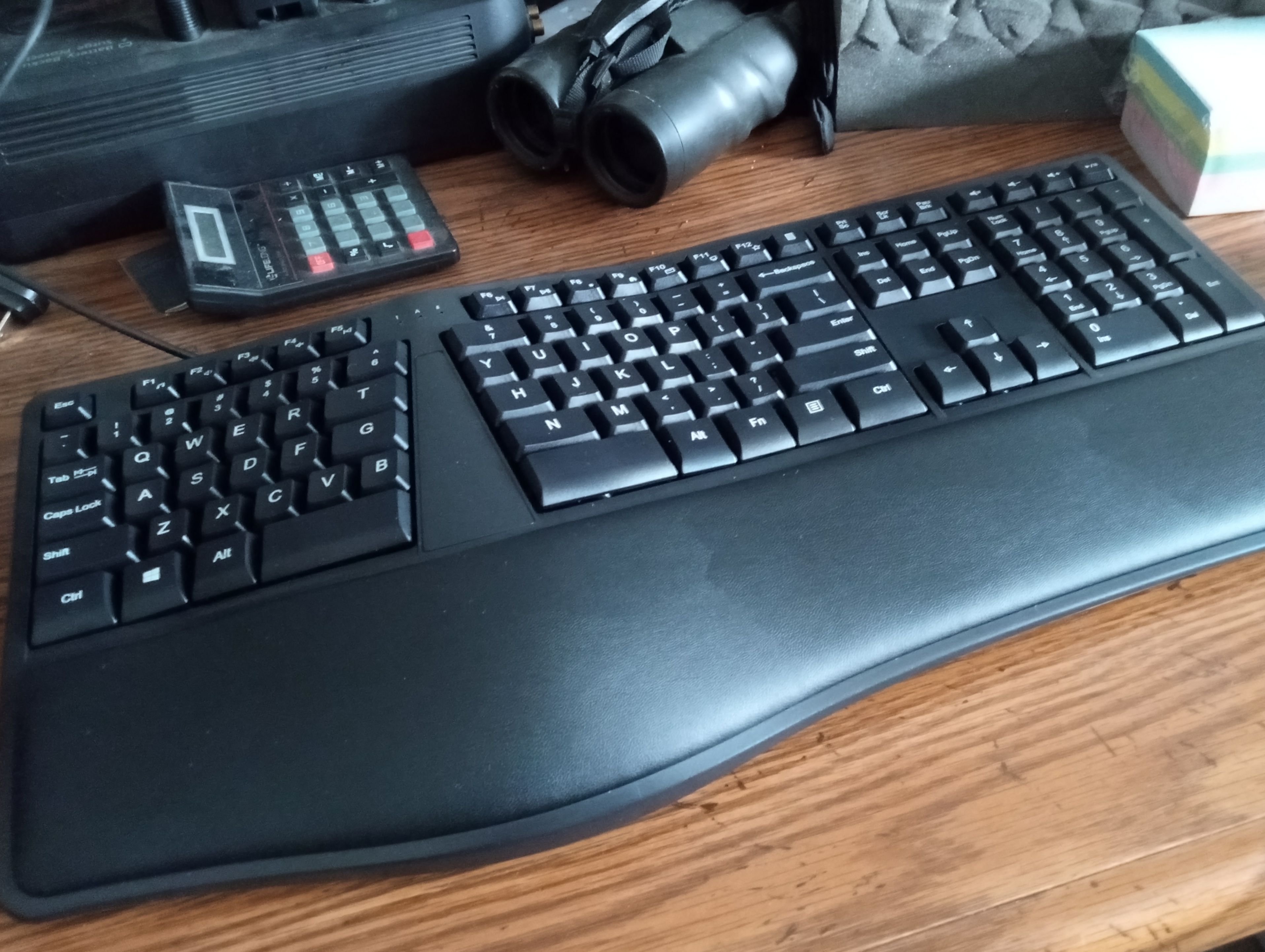 Photo of an ergonomic, split keyboard